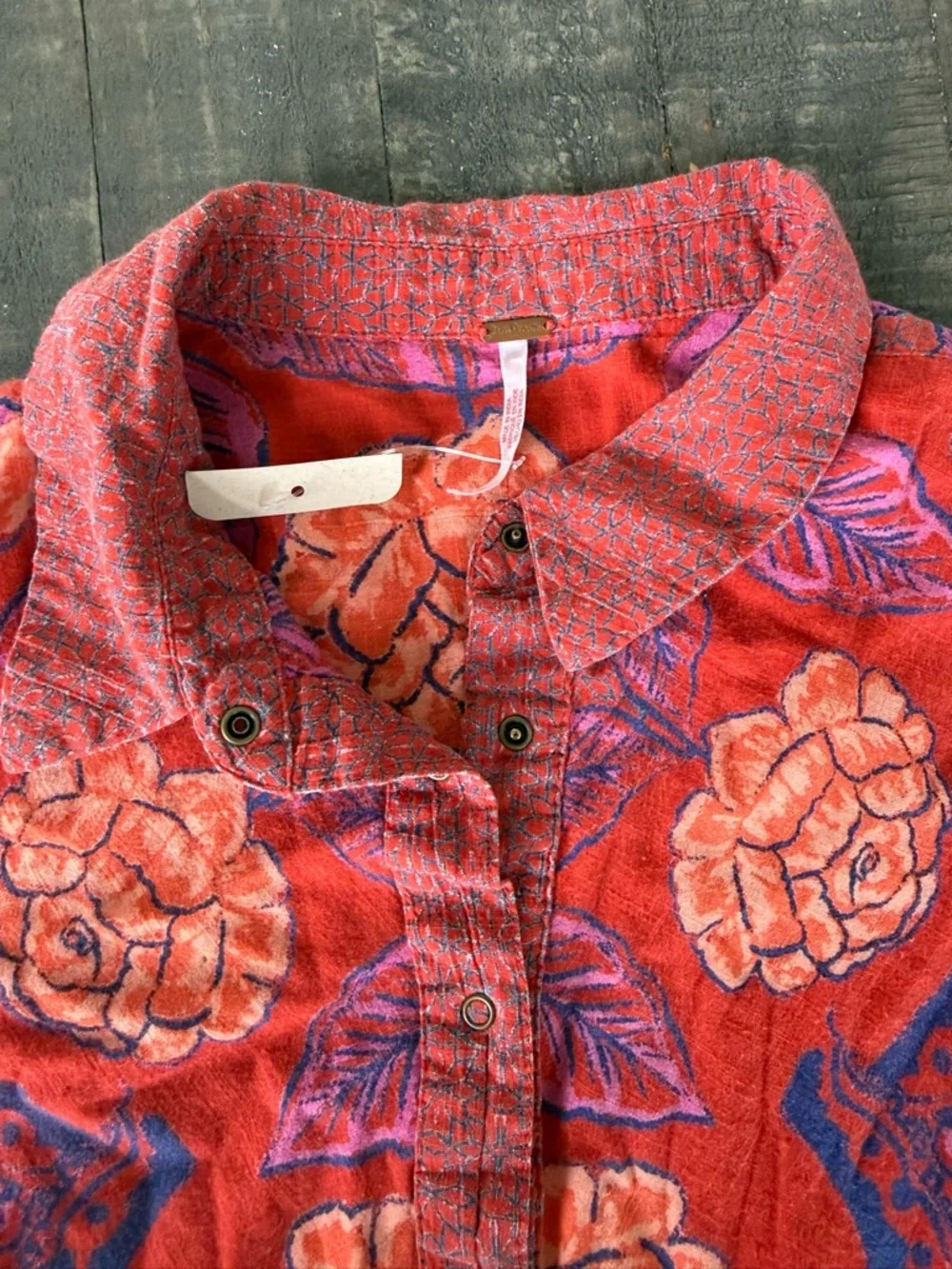 Free People Smell the Roses Mini Dress Red XS NWT Rare Boho Festival We The Free